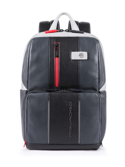 PIQUADRO URBAN Zaino in pelle  porta pc 14" grigio - Zaini da lavoro porta PC