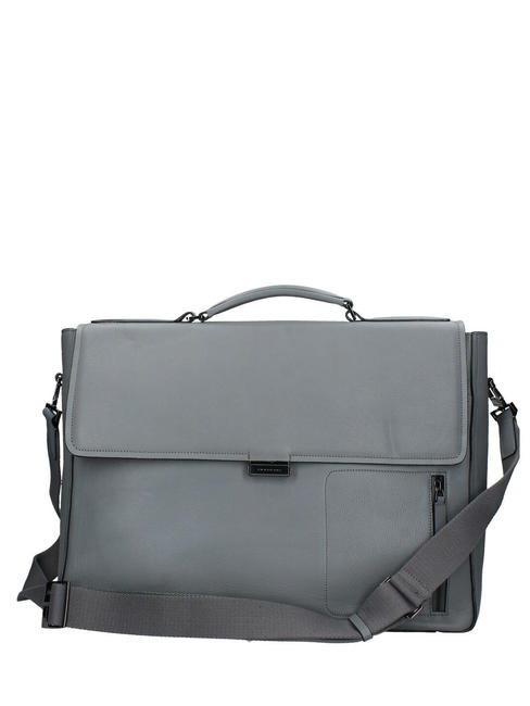 PIQUADRO Cartella DAVID, porta PC 15,6", Made in Italy GRIGIO - Cartelle Lavoro