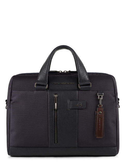 PIQUADRO BRIEF Cartella porta pc 14" blu - Cartelle Lavoro