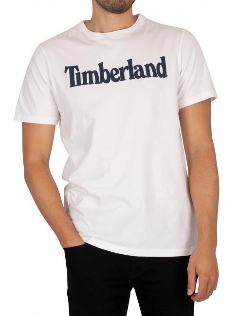TIMBERLAND KENNEBEC LINEAR T-shirt in cotone white - T-shirt Uomo