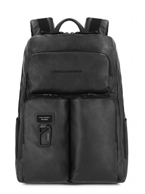 PIQUADRO HARPER Zaino porta PC 15", in pelle Nero - Zaini da lavoro porta PC