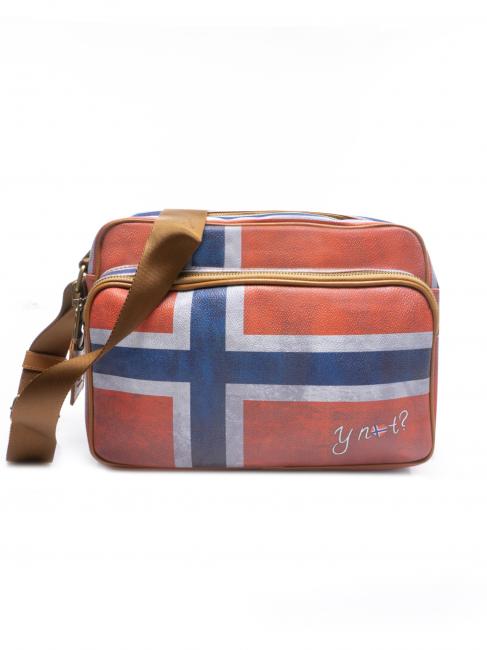 YNOT FLAG VINTAGE Borsa reporter a tracolla con tasca norvegia - Borse Donna