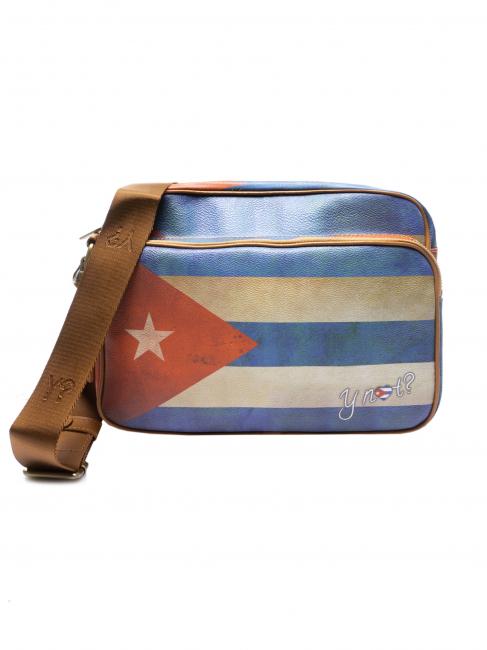 YNOT FLAG VINTAGE Borsa reporter a tracolla con tasca cuba - Borse Donna