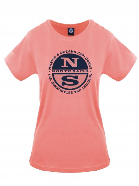 NORTH SAILS MARINE & OCEANS T-shirt in cotone rosa - T-shirt e Top Donna