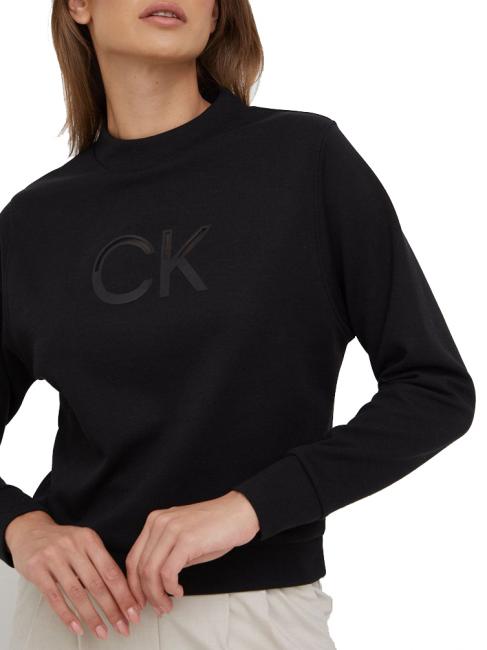 CALVIN KLEIN MESH LOGO Felpa  Ck Black - Felpe Donna