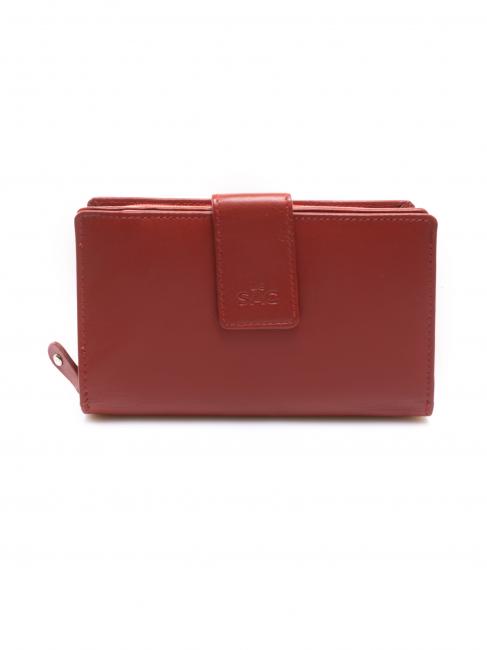 LESAC COLORFULL Portafoglio Donna in pelle rosso - Portafogli Donna