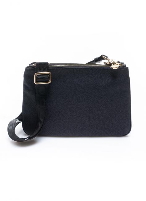 BORBONESE ECO S Borsa a tracolla dark black - Borse Donna