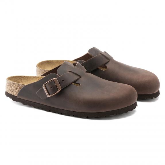 BIRKENSTOCK BOSTON Sabot in pelle habana - Scarpe Unisex