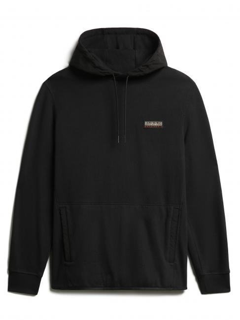 NAPAPIJRI B-VENS Felpa cappuccio e micrologo cotone black 041 - Felpe Uomo