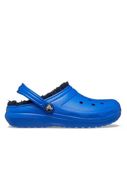 CROCS CLASSIC LINED CLOG KID Sabot imbottito blue bolt - Scarpe Bambino