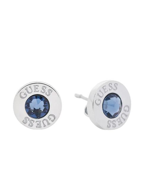 GUESS LIGHT SAPPHIRE AND LOGO STUDS Orecchini SILVER - Orecchini