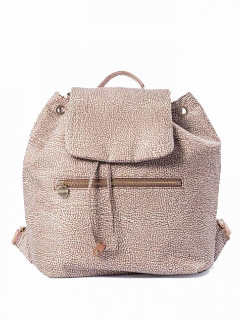 BORBONESE MEDIUM ECO LINE Zaino beige brown - Borse Donna