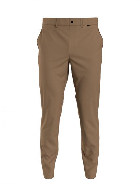 CALVIN KLEIN SLIM FIT GARMENT DYE Pantaloni chino cotone countryside khaki - Pantaloni Uomo