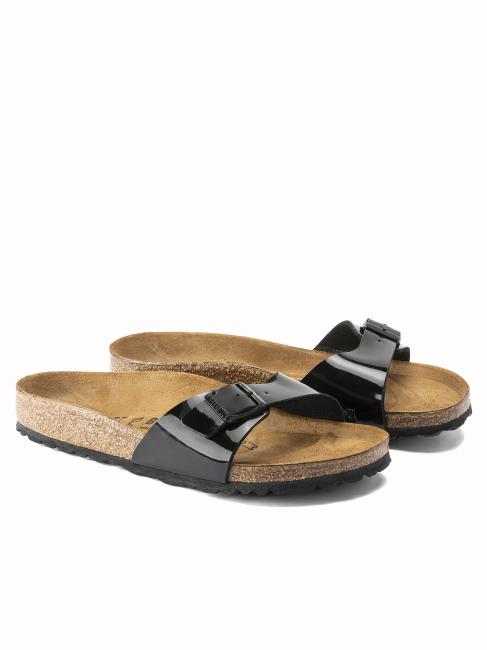 BIRKENSTOCK MADRID Sandalo in Birko-Flor vernice black - Scarpe Unisex