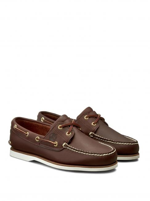 TIMBERLAND 2 EYE BOAT Scarpe da barca in pelle brown - Scarpe Uomo