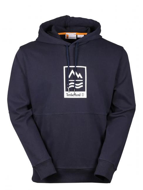 TIMBERLAND HOODIE Felpa con cappuccio e stampa dark sapphire - Felpe Uomo