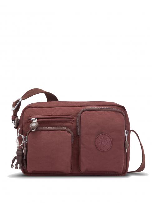 KIPLING ALBENA Borsa a tracolla piccola mahogany - Borse Donna