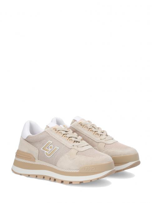 LIUJO AMAZING 16 Sneakers in pelle suede sand - Scarpe Donna