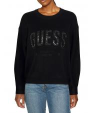 Guess Estelle Rn Felpa Donna Jetbla - Acquista A Prezzi Outlet!