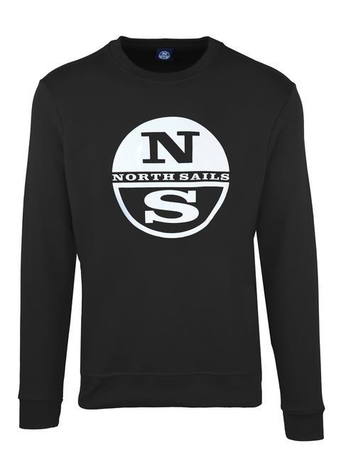 NORTH SAILS LOGO PRINT Felpa girocollo nero - Felpe Uomo