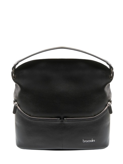 BRACCIALINI NORA Borsa sacca in pelle Nero - Borse Donna