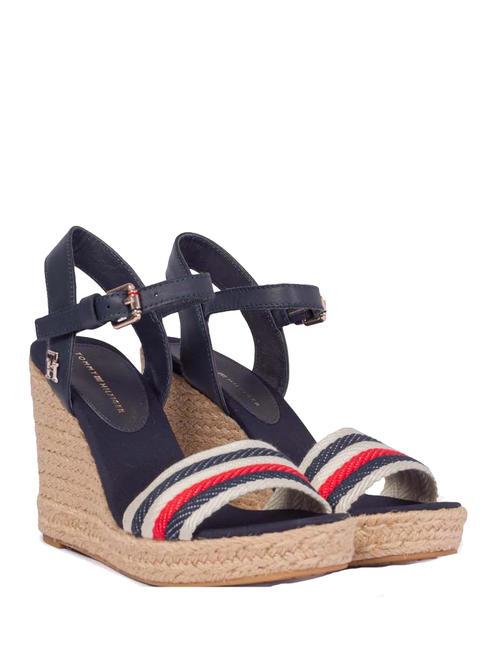 TOMMY HILFIGER CORPORATE WEDGE Sandali Alti space blue - Scarpe Donna