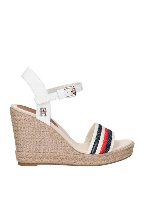 TOMMY HILFIGER CORPORATE WEDGE Sandali Alti ecru - Scarpe Donna