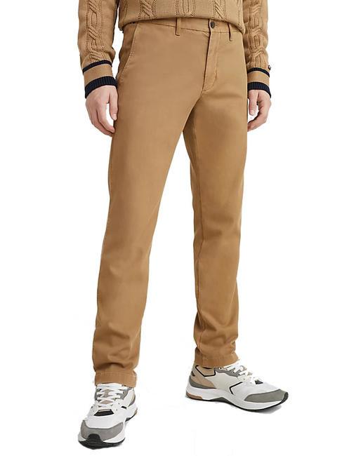 TOMMY HILFIGER DENTON STRAIGHT FIT Pantalone in cotone countryside khaki - Pantaloni Uomo