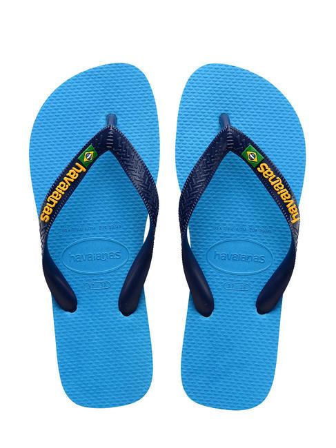 HAVAIANAS BRASIL LOGO Infradito  turquoise/turquoise - Scarpe Unisex