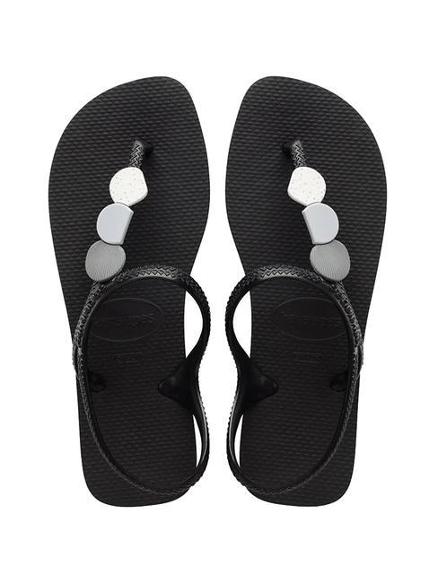 HAVAIANAS FLASH URBAN PLUS Infradito con decorazioni black black - Scarpe Donna