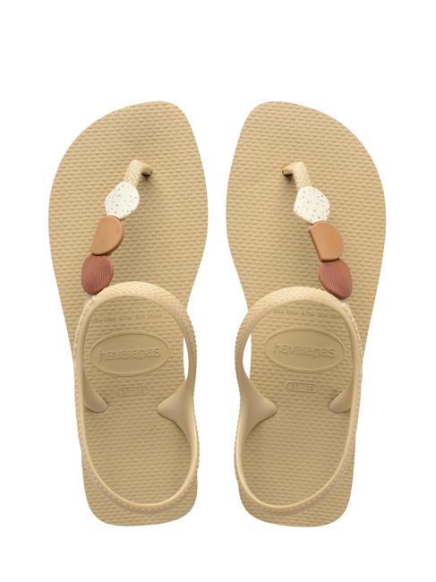 HAVAIANAS FLASH URBAN PLUS Infradito con decorazioni SAND/GREY - Scarpe Donna