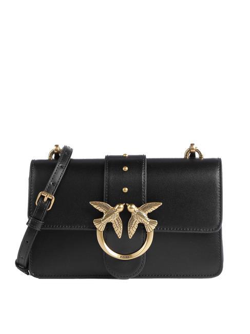 PINKO MINI LOVE BAG Borsa one simply nero-antique gold - Borse Donna