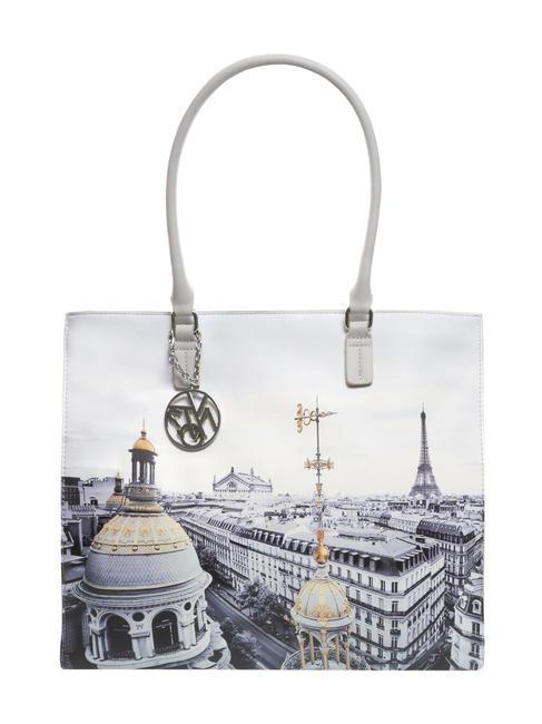 YNOT FASHION Borsa shopping stampata paris - Borse Donna