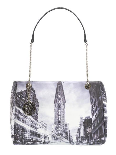 YNOT FASHION Borsa a spalla charm new york nero - Borse Donna