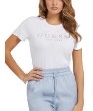 T-shirt stampa palma GUESS  Abbigliamento e Scarpe Donna Online