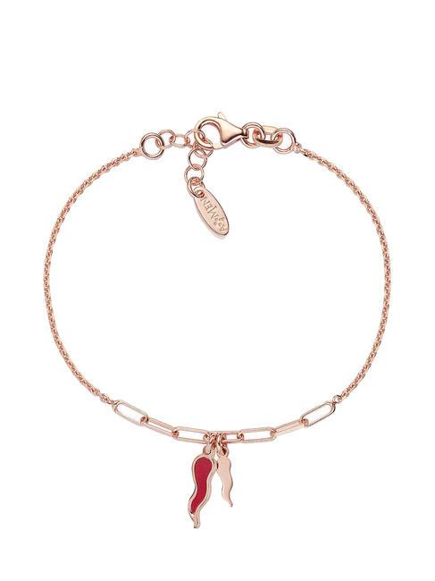 AMEN LE MADREPERLE Bracciale madreperla rossa rose - Bracciali Donna