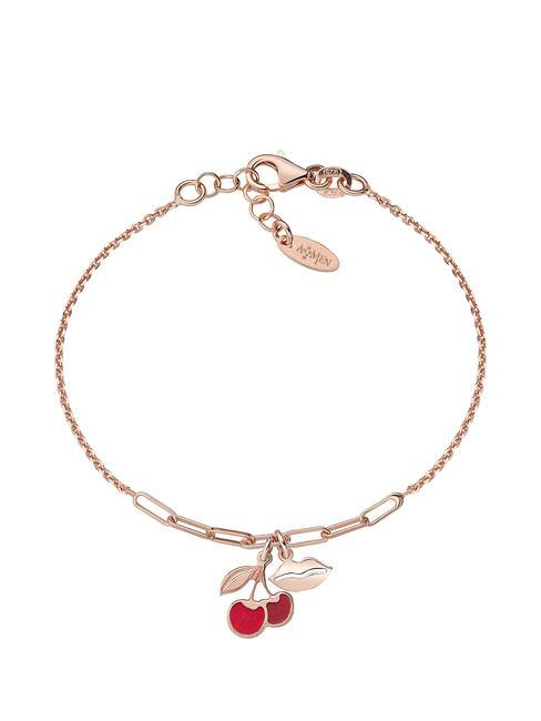 AMEN LE MADREPERLE Bracciale madreperla rossa rose - Bracciali Donna