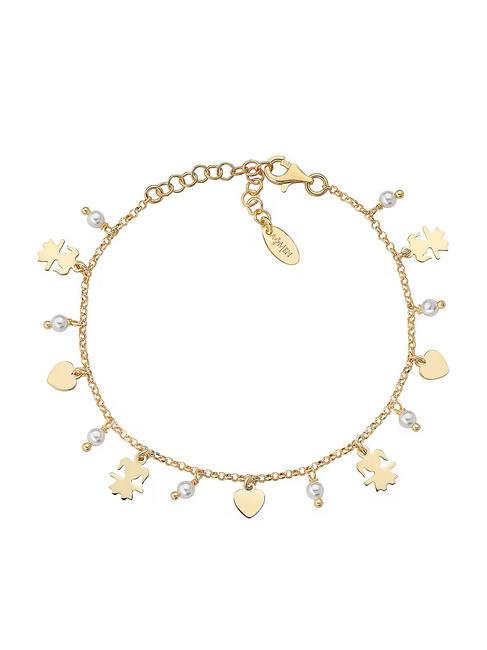 AMEN BOBOLINI Bracciale con perle Swarovski oro - Bracciali Donna