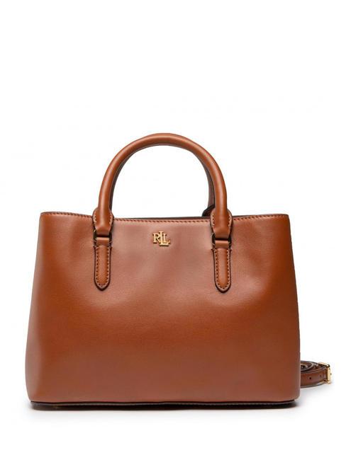 RALPH LAUREN MARCY Borsa a mano, con tracolla, in pelle lauren tan5 - Borse Donna