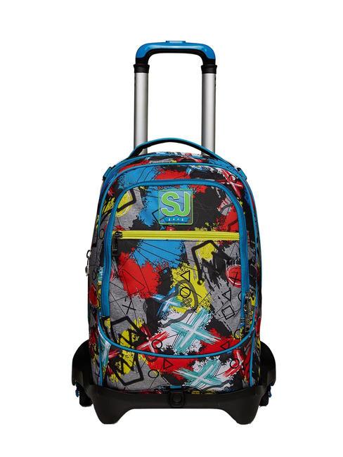 SJGANG GLITZLED BOY JACK Zaino Trolley Sganciabile, 3 ruote giallo - Zaini con carrello