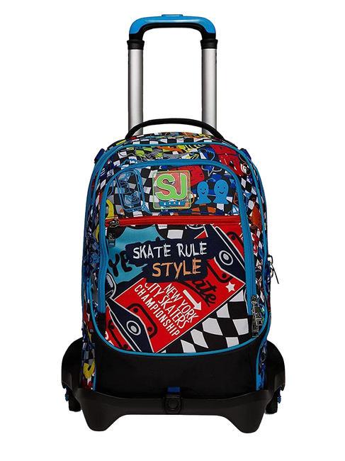 SJGANG TRICKFLIP BOY JACK Zaino Trolley Sganciabile, 3 ruote Nero - Zaini con carrello