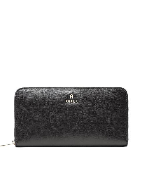 FURLA CAMELIA Portafoglio grande zip around Nero - Portafogli Donna