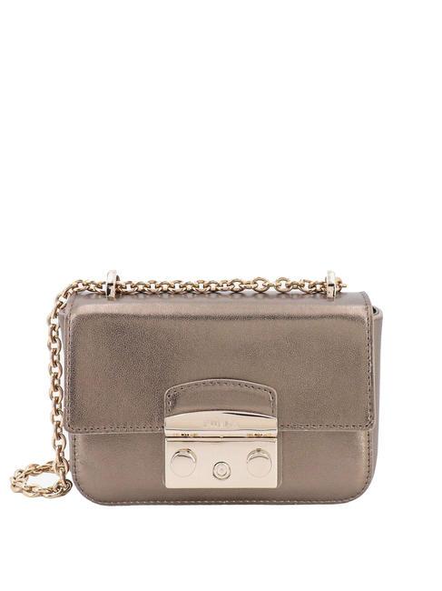 FURLA METROPOLIS Borsa mini a tracolla color gold bronze - Borse Donna