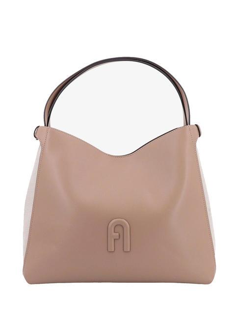 FURLA PRIMULA Hobo bag in pelle greige - Borse Donna