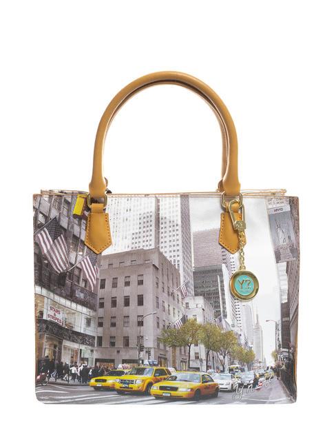 YNOT YESBAG Tote bag con portachiavi new york street style - Borse Donna