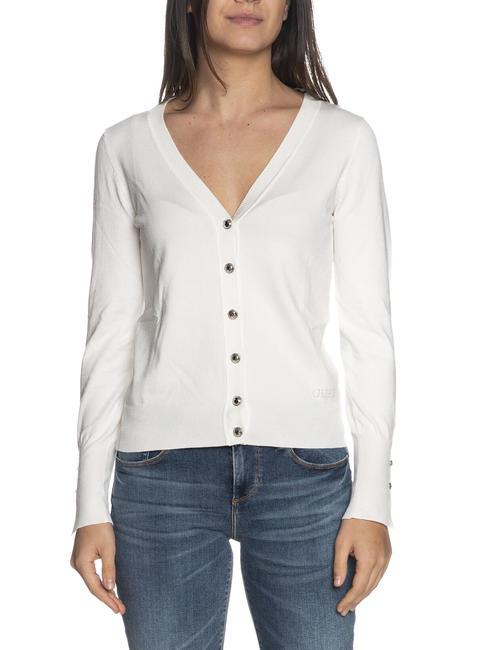 GUESS ZENA Cardigan con bottoni cremwhi - Maglie Donna