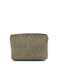 Borbonese Classica Beauty Clutch Grande Op Naturale Nero