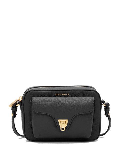 COCCINELLE BEAT SOFT Borsa mini pelle martellata Nero - Borse Donna