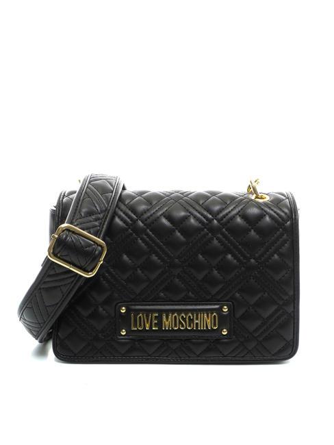 LOVE MOSCHINO QUILTED Borsa a spalla trapuntata Nero - Borse Donna