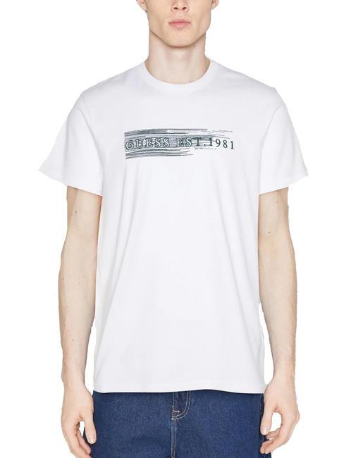 GUESS EST.1981 T-shirt in cotone purwhite - T-shirt Uomo